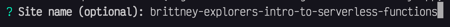 site name (optional)