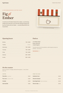 Coffee shop page generated by Claude Sonnet 5 — right run