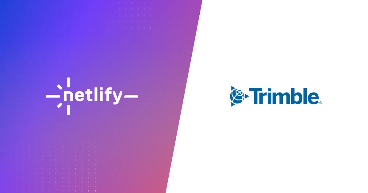 Netlify and Trimble logos