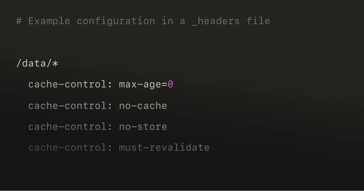 Custom headers config file