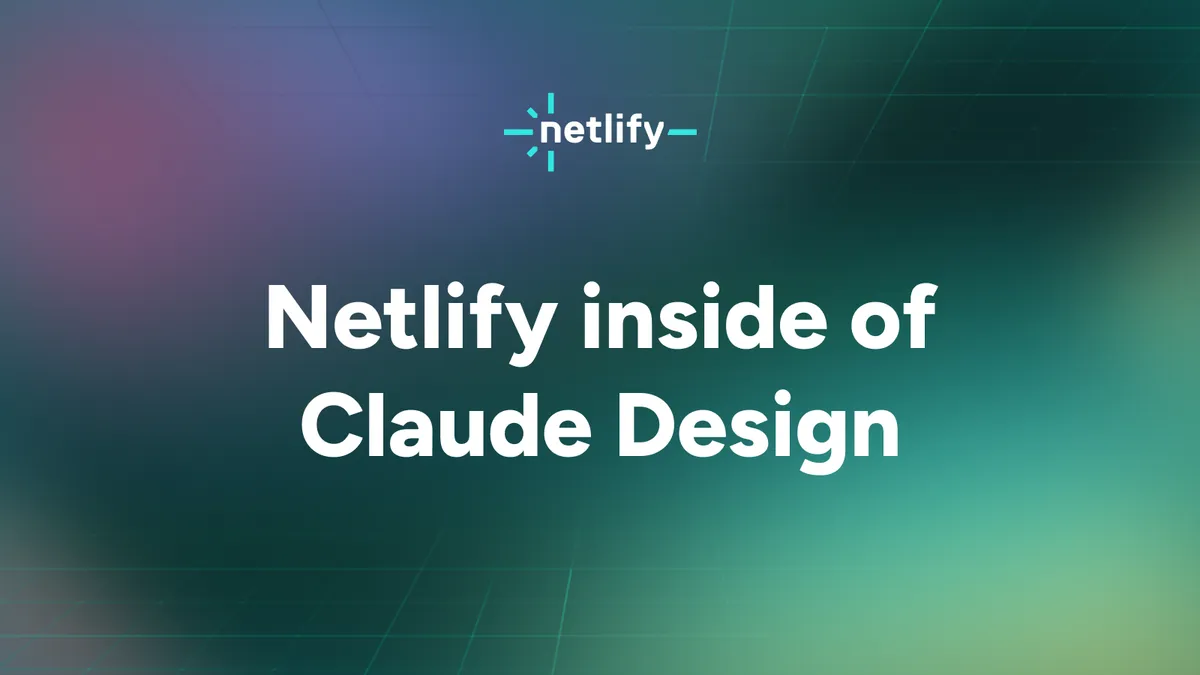 Netlify inside of Claude Design