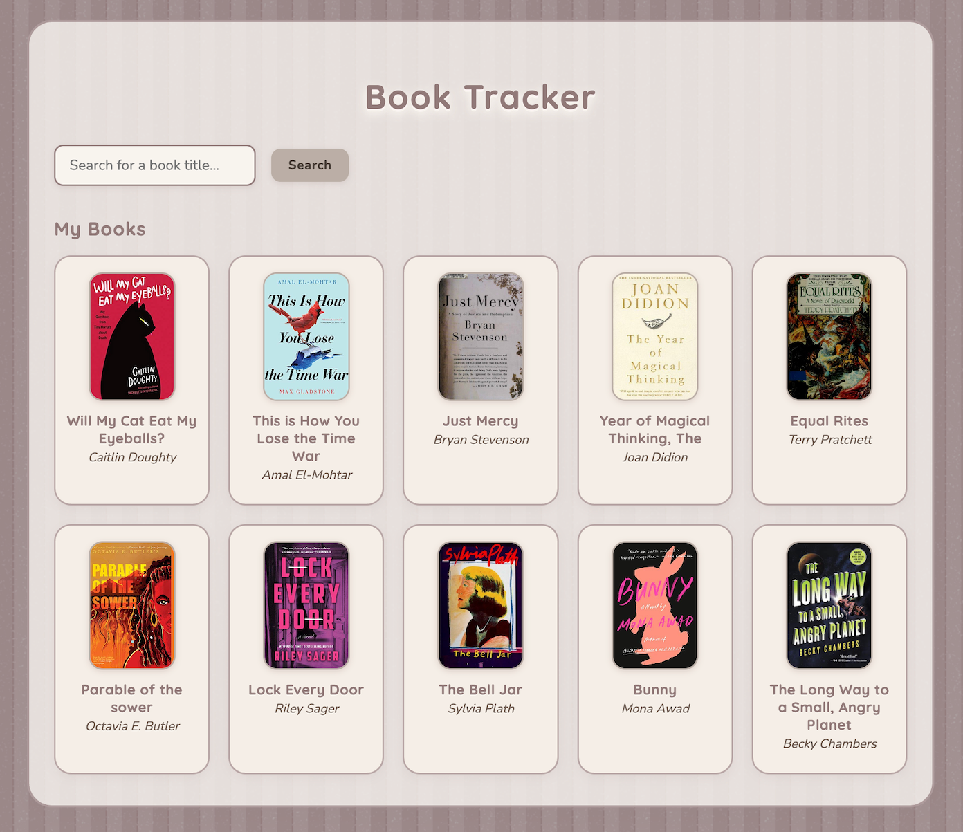 Vibe coded book tracker