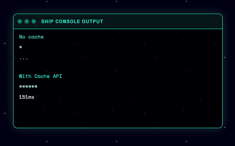 Progress indicator from Cache API demo site