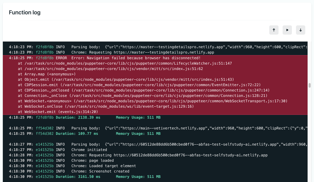 How to color-code Netlify function logs
