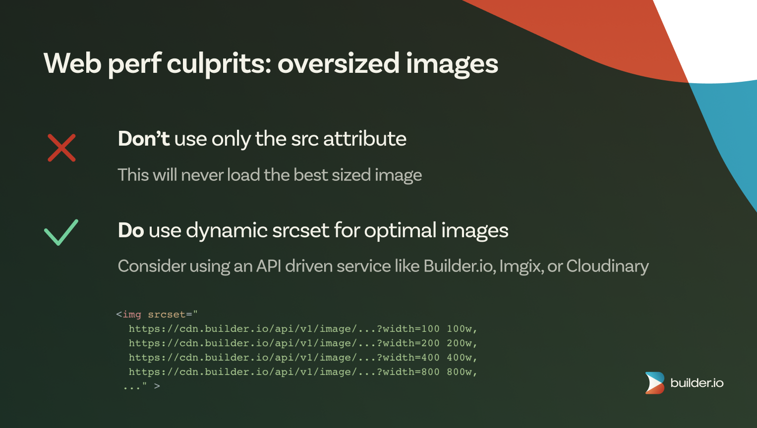 Web perf culprit: oversized images