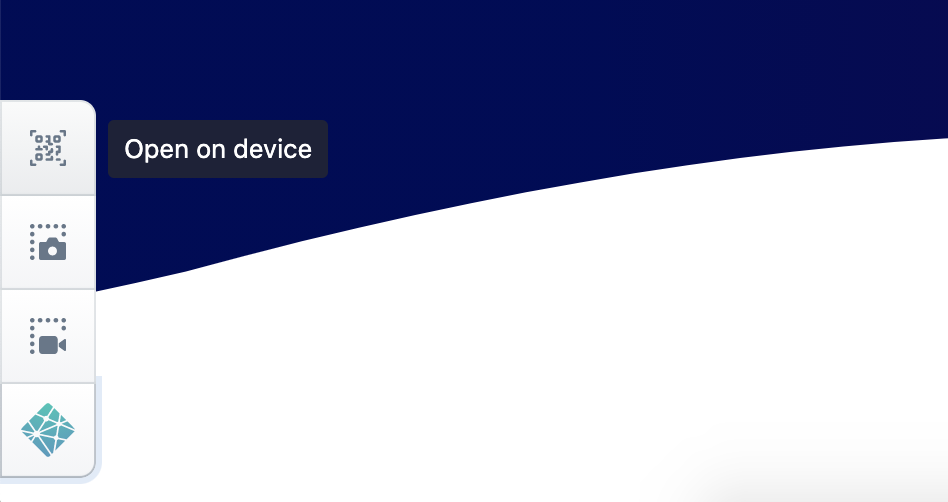 Once you’re signed into Netlify, you’ll see additional utilities stacked on top of the Netlify drawer tab. Record videos and take screengrabs in Netlify's Collaborative Deploy Previews